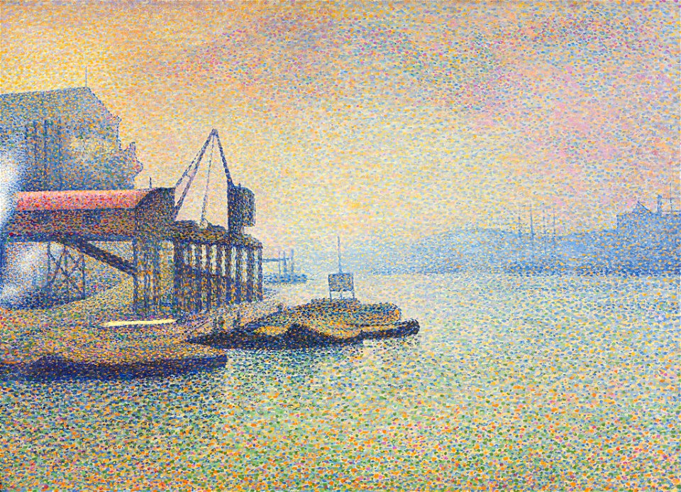 Georges Lemmen - Thames Scene, the Elevator - 57.166 - Rhode Island School of Design Museum