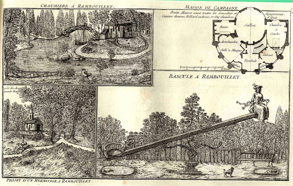 Georges Louis Le Rouge Jardins anglo-chinois G 0427 III Rambouillet