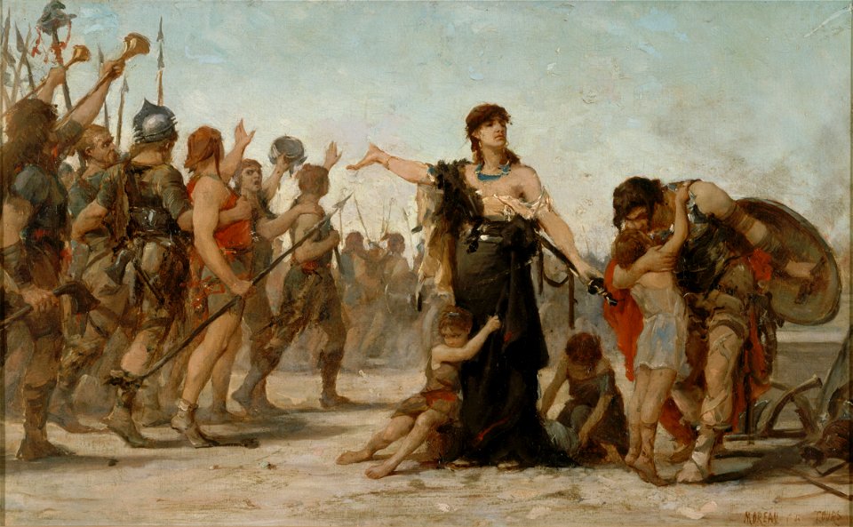 Georges Moreau de Tours - Esquisse pour la salle des mariages de la mairie du 2ème , Le sacrifice à la Patrie - PPP4193 - Musée des Beaux-Arts de la ville de Paris