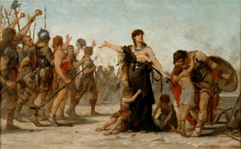 Georges Moreau de Tours - Esquisse pour la salle des mariages de la mairie du 2ème , Le sacrifice à la Patrie - PPP4193 - Musée des Beaux-Arts de la ville de Paris