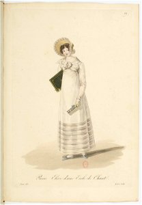 Georges-Jacques Gatine - Costumes d'ouvrières parisiennes, 1824, p. 19, Élève d'une École de Chant