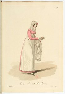 Georges-Jacques Gatine - Costumes d'ouvrières parisiennes, 1824, p. 23, Servante de Bains
