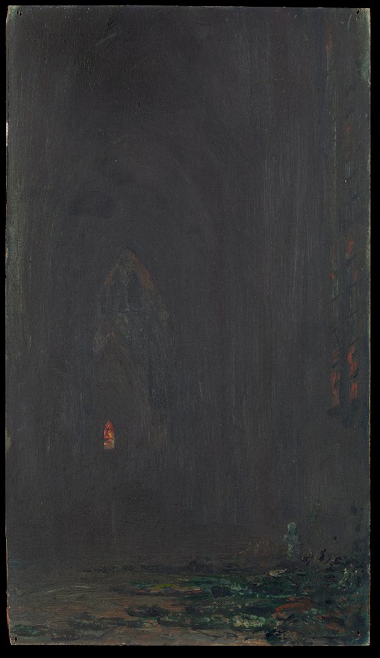 Georges Ricard-Cordingley (1873-1939) - Tennyson's Grave, Westminster Abbey - RCIN 403740 - Royal Collection