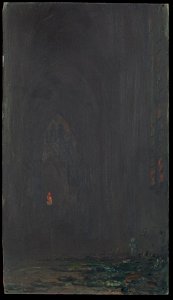 Georges Ricard-Cordingley (1873-1939) - Tennyson's Grave, Westminster Abbey - RCIN 403740 - Royal Collection