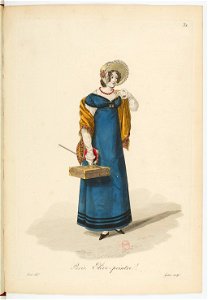 Georges-Jacques Gatine - Costumes d'ouvrières parisiennes, 1824, p. 31, Élève-peintre
