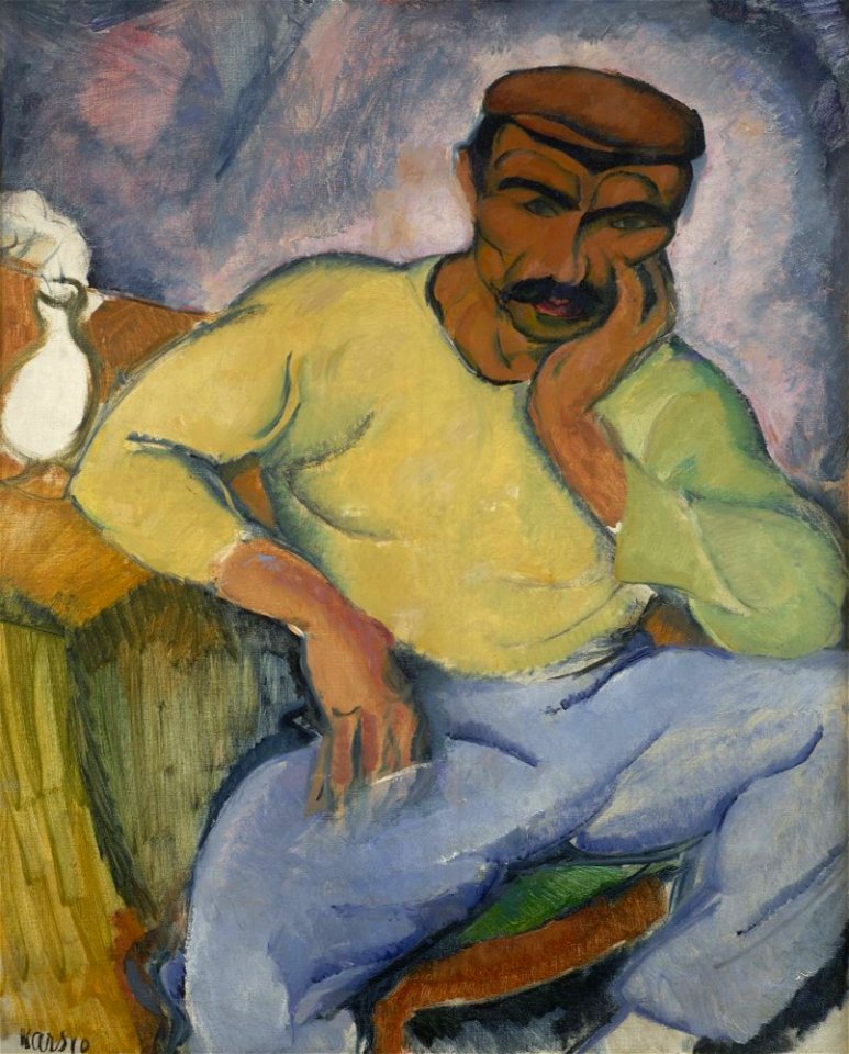 Georges Kars, Sedící muž (Sitting Man), 1910