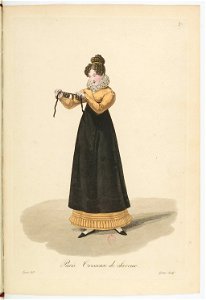 Georges-Jacques Gatine - Costumes d'ouvrières parisiennes, 1824, p. 37, Tresseuse de cheveux