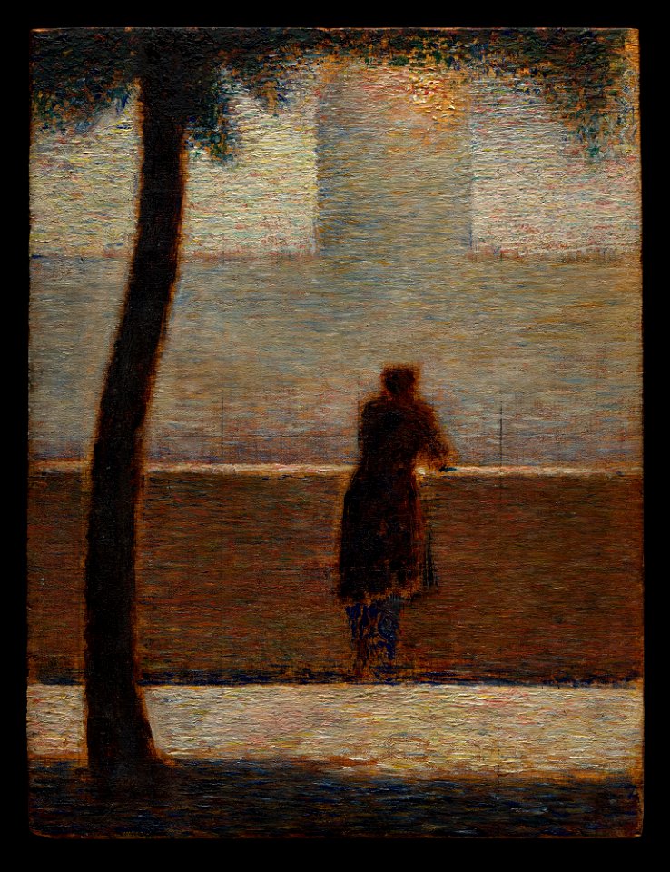 Georges Seurat - A Man Leaning on a Parapet - 2019.141.17 - Metropolitan Museum of Art