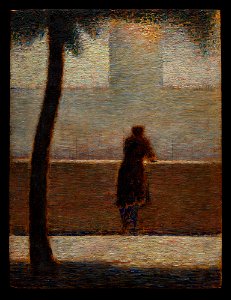 Georges Seurat - A Man Leaning on a Parapet - 2019.141.17 - Metropolitan Museum of Art