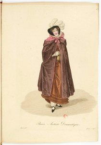 Georges-Jacques Gatine - Costumes d'ouvrières parisiennes, 1824, p. 45, Artiste Dramatique
