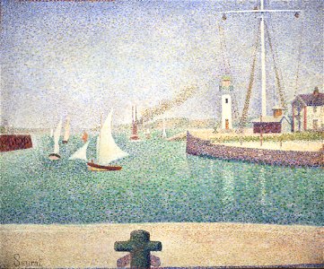 Georges Seurat - Entrée du port d’Honfleur PC 172