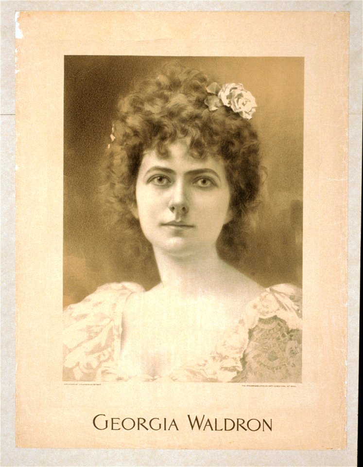 Georgia Waldron - from photo by C.M. Hayes & Co., Detroit. LCCN2014635915