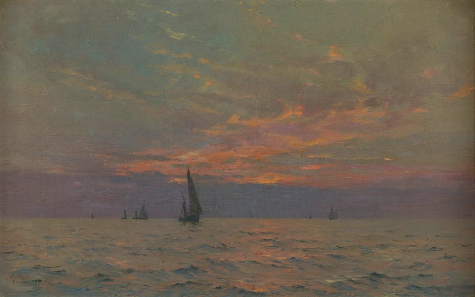 Georges Ricard-Cordingley (1873-1939) - Deep Sea Fishing (evening) - RCIN 406332 - Royal Collection