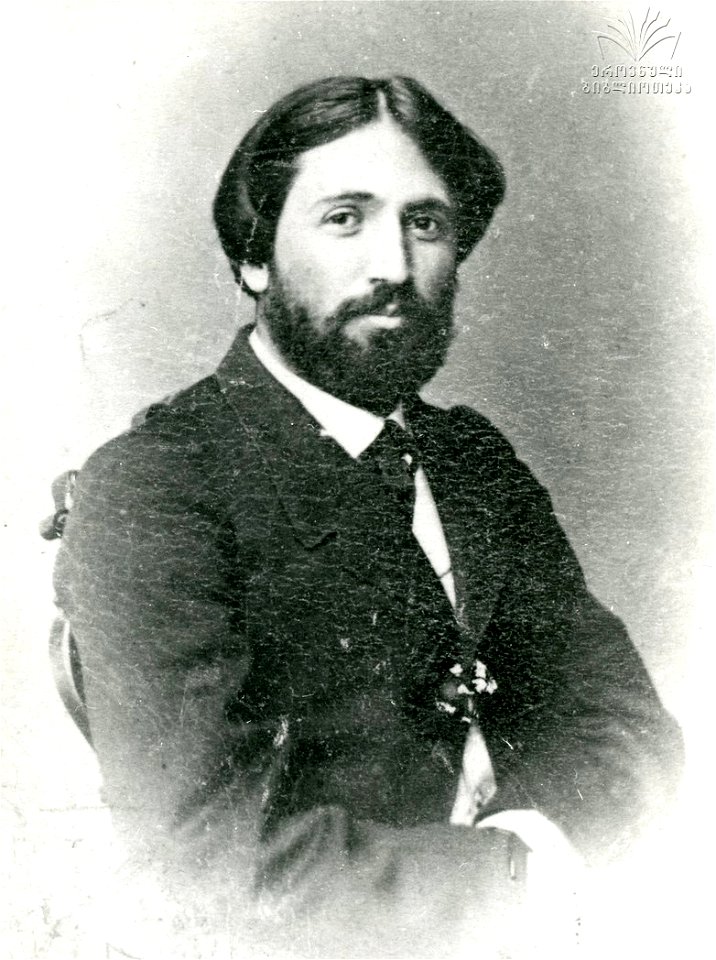 Georgian public figure Ilia Chavchavadze in his youth, mid 19th century