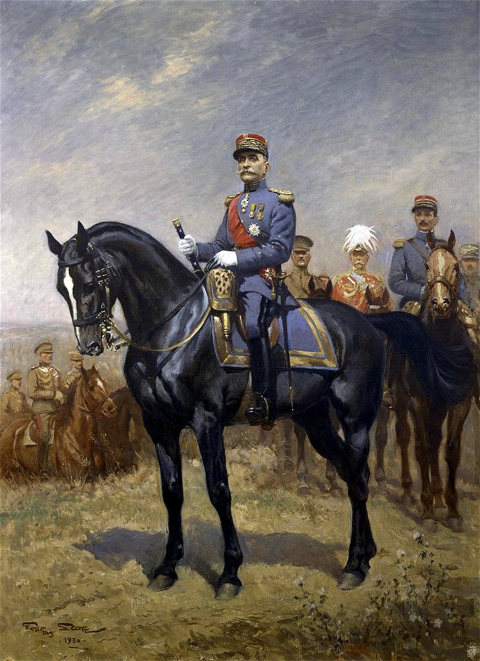 Georges Scott - Portrait officiel du Maréchal Foch