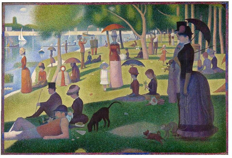 Georges Seurat - Un dimanche après-midi à l'Île de la Grande Jatte v2