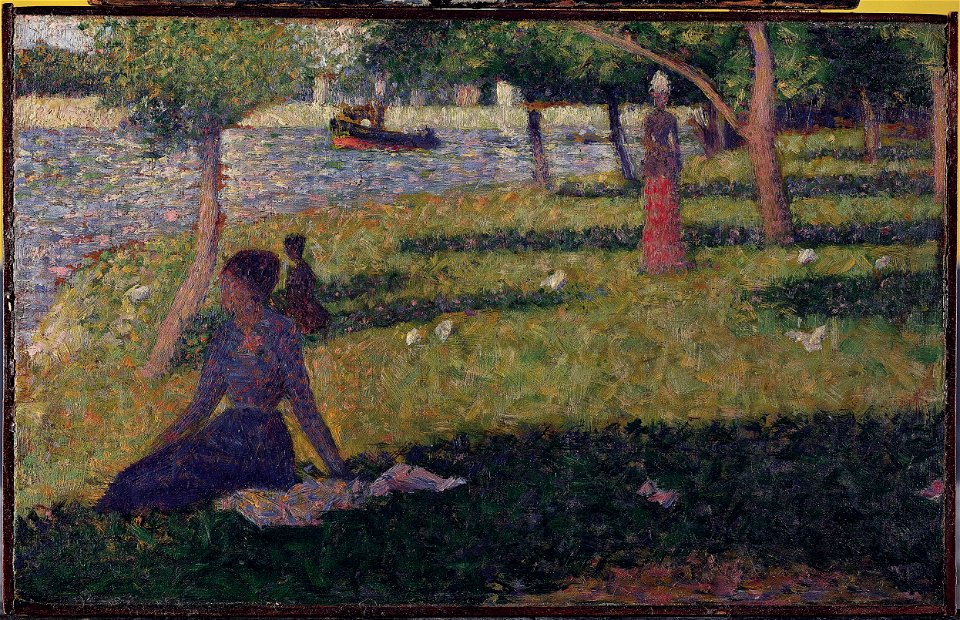 Georges Seurat - Étude pour La Grande Jatte (Study for La Grande Jatte) - 1948-7 - Albright–Knox Art Gallery