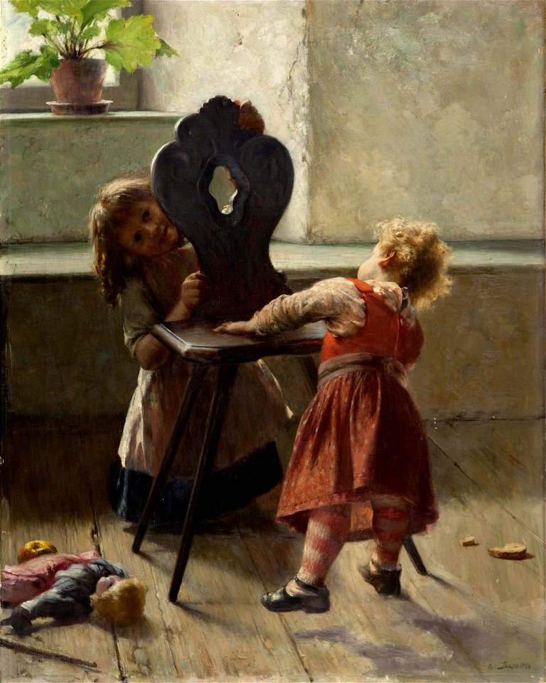 Georgios Jakobides - Peek a boo (ca.1896)
