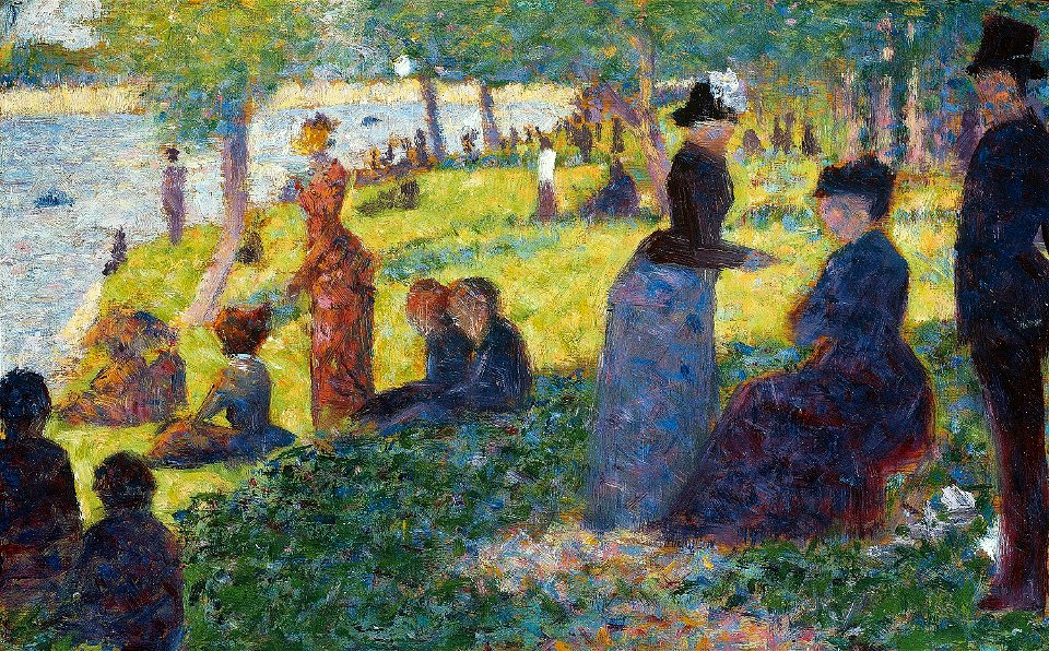 Georges Seurat - Oil Sketch for La Grande Jatte - 1981.15 - Art Institute of Chicago