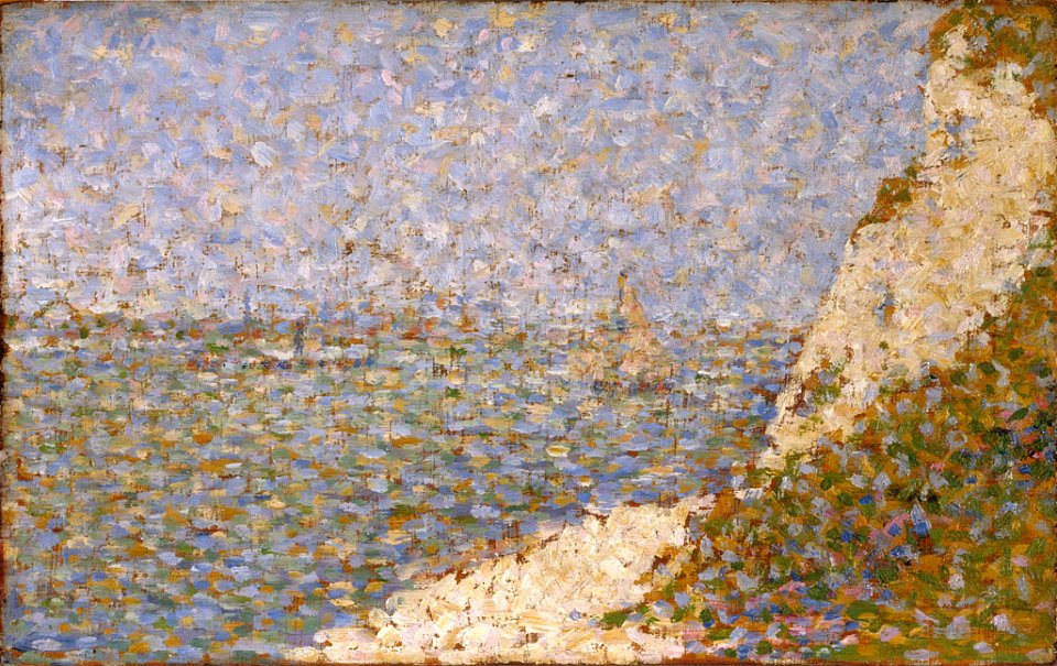 Georges Seurat - Preparatory Sketch for the Painting La Grève du Bas-Butin, Honfleur PC 169