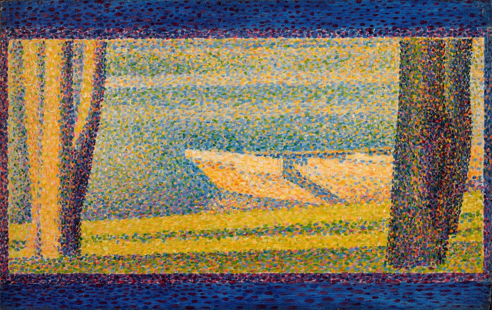 Georges Seurat, French - Moored Boats and Trees - Google Art Project