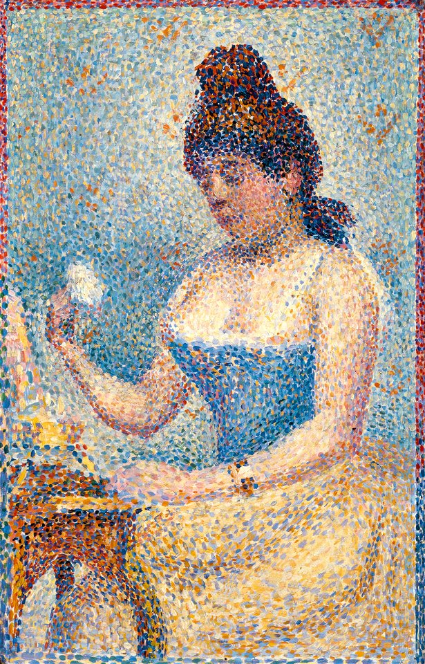 Georges Seurat - Young Woman Powdering Herself - 98.301 - Museum of Fine Arts