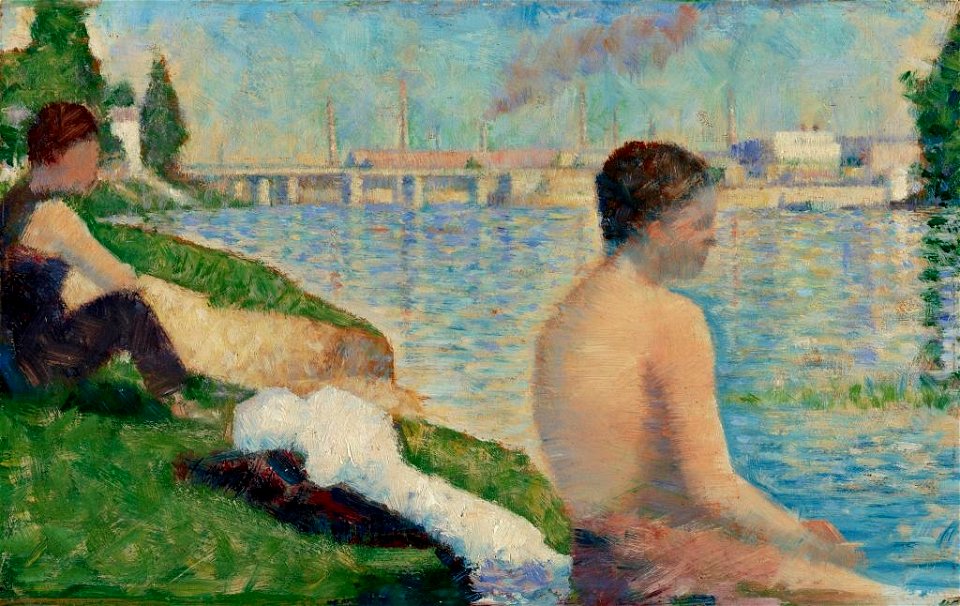 Georges Seurat - Étude pour Une baignade à Asnières PC 96