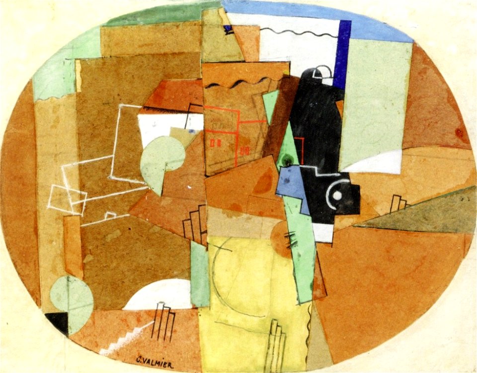 Georges Valmier cubist-composition-1920-1