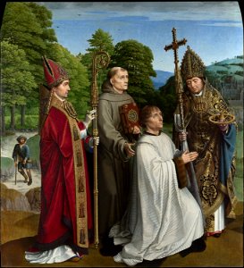 Gerard David - Canon Bernardijn Salviati and Three Saints - Google Art Project