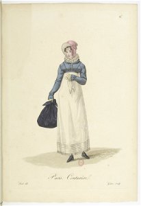 Georges-Jacques Gatine - Costumes d'ouvrières parisiennes, 1824, p. 06, Couturière