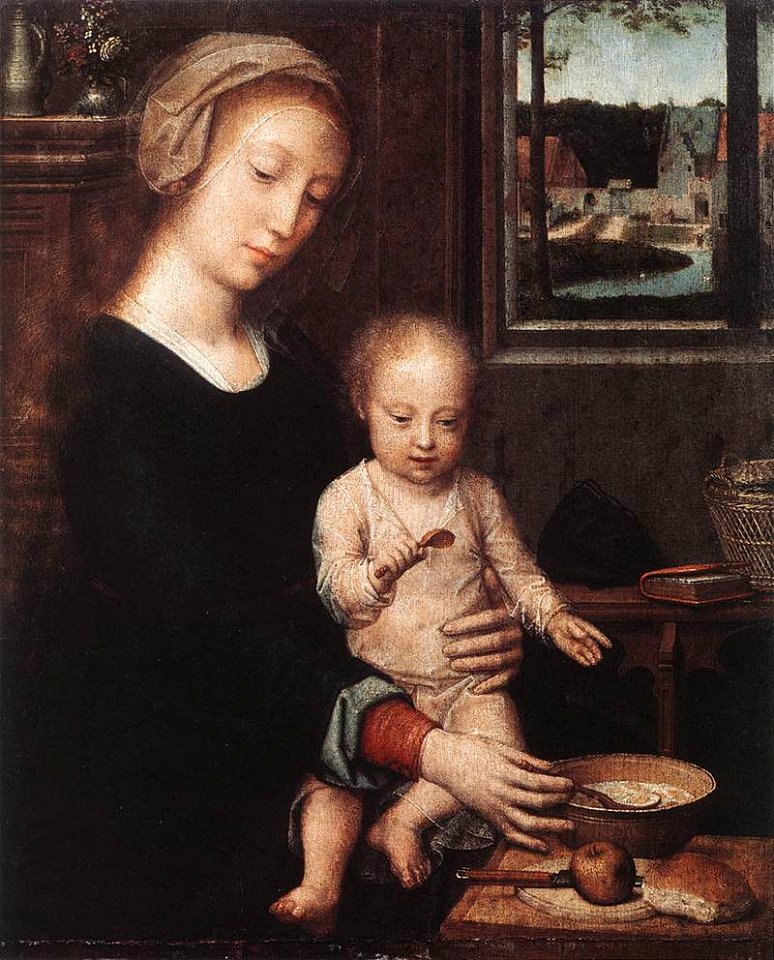 Gerard David - Madonna and Child with the Milk Soup - WGA06026