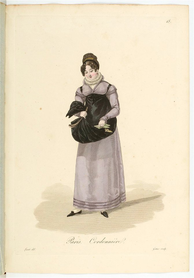 Georges-Jacques Gatine - Costumes d'ouvrières parisiennes, 1824, p. 18 ...