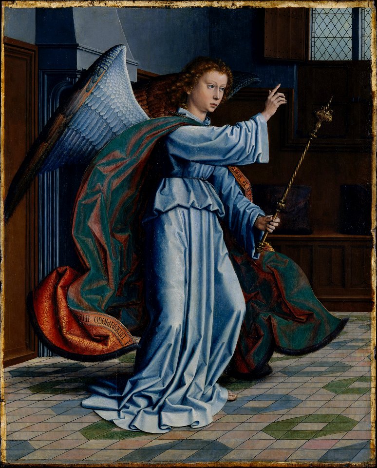 Gerard David - The Annunciation - WGA6019. Free illustration for personal and commercial use.