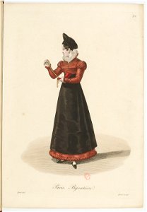 Georges-Jacques Gatine - Costumes d'ouvrières parisiennes, 1824, p. 42, Bijoutière