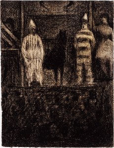 Georges-Pierre Seurat - Sidewalk Show - Google Art Project