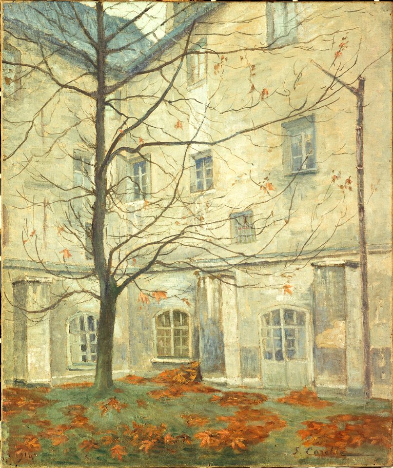 Georges-Émile Carette - La Cour Lacordaire, au couvent des Carmes, rue de Vaugirard - P1237 - Musée Carnavalet
