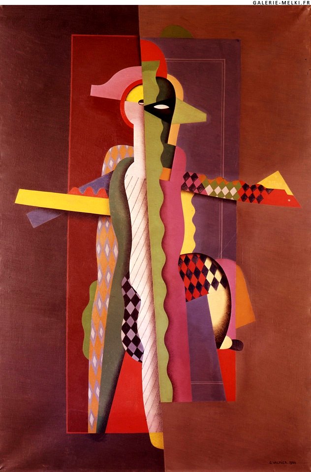 Georges Valmier Georges Valmier arlequin-dansant-1924