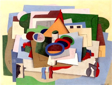 Georges Valmier the-village-fun-fair-1925