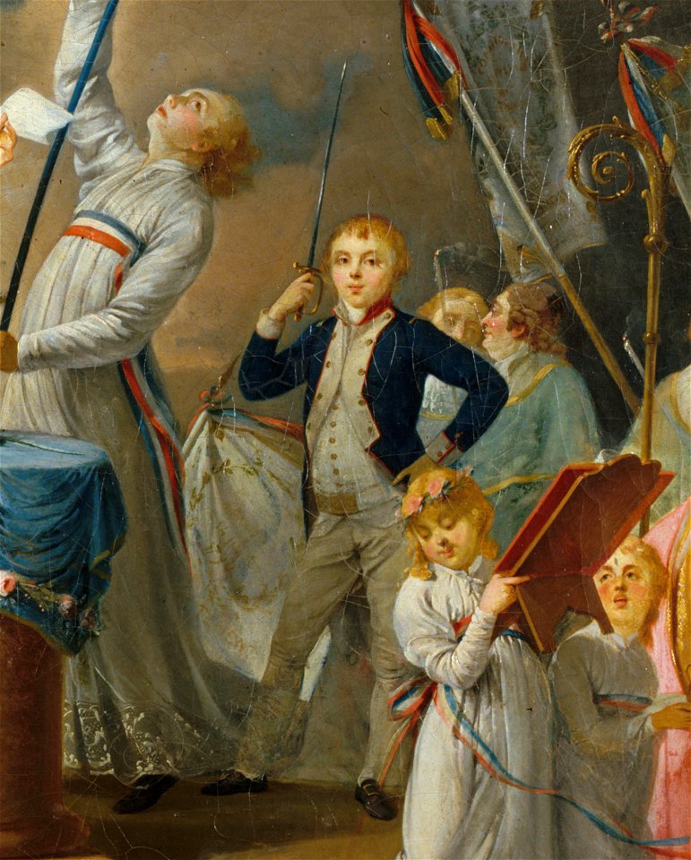 Georges Washington de La Fayette in Le serment de La Fayette a la fete de la Federation 14 July 1790 French School 18th century