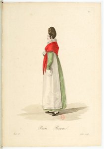 Georges-Jacques Gatine - Costumes d'ouvrières parisiennes, 1824, p. 12, Bonne