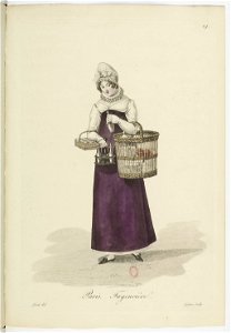 Georges-Jacques Gatine - Costumes d'ouvrières parisiennes, 1824, p. 24, Fayencière