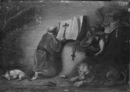 Gerard Dou (Nachahmer) - Hl. Hieronymus - 5989 - Bavarian State Painting Collections
