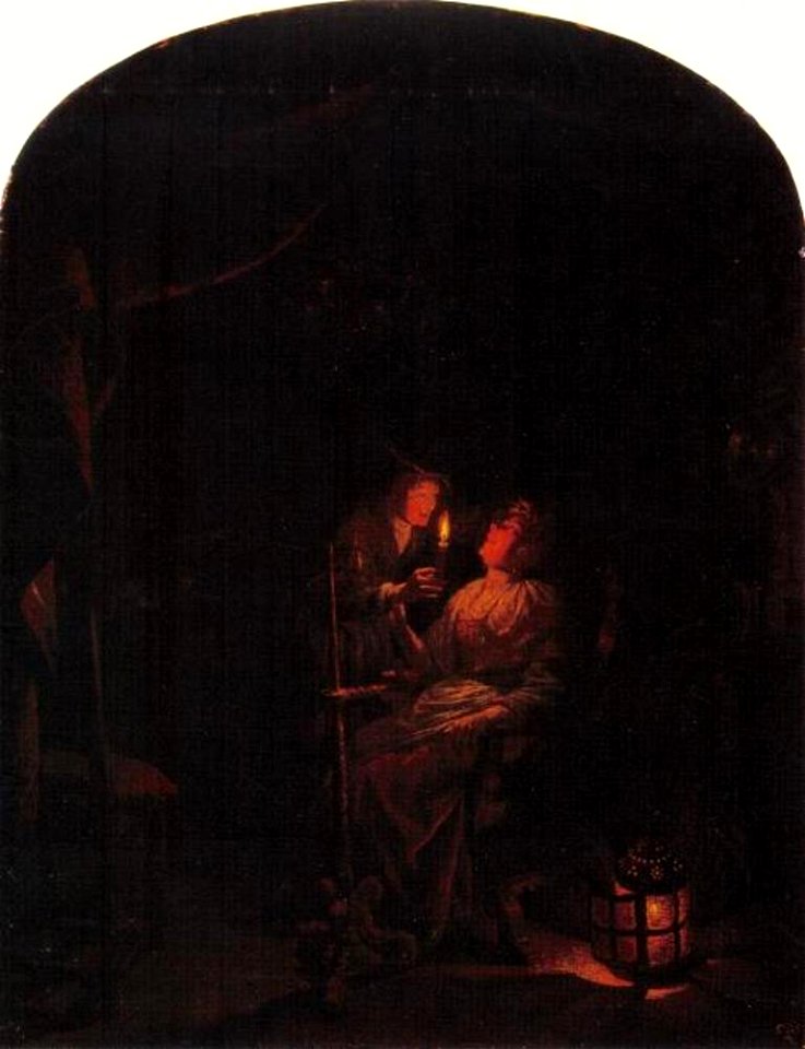 Gerard Dou - Arts met patiënt bij kaarslicht - Gal.-Nr. 1715 - Staatliche Kunstsammlungen Dresden