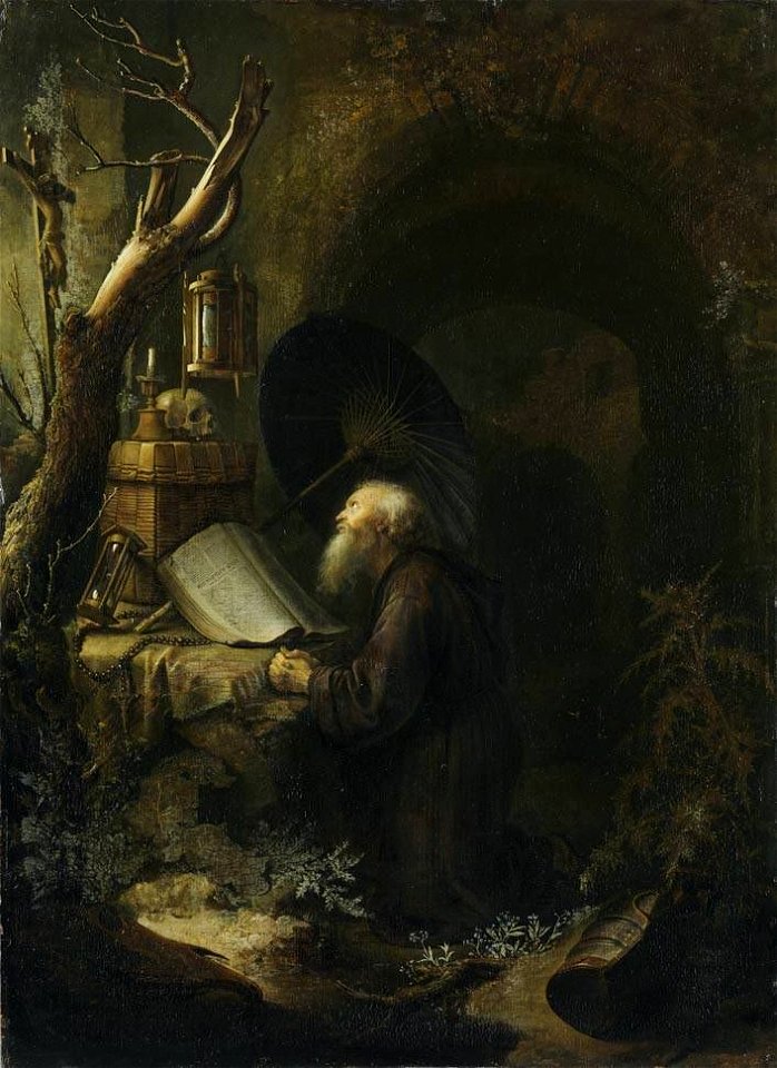 Gerard Dou - Betender Einsiedler - 591 - Bavarian State Painting Collections