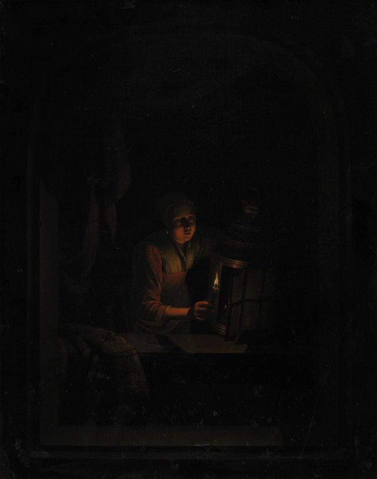 Gerard Dou - Girl with a Candle - KMS704 - Statens Museum for Kunst