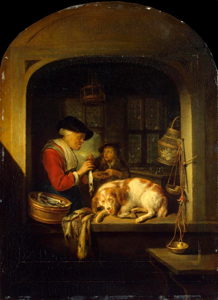 Gerard Dou - The Herring Seller
