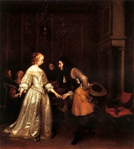 Gerard ter Borch (II) - The Dancing Couple - WGA22129