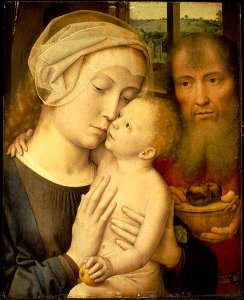 Gerard David - The Holy Family. Free illustration for personal and commercial use.
