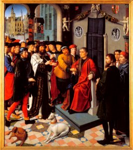 Gerard David - The Judgment of Cambyses (left panel) - WGA5994