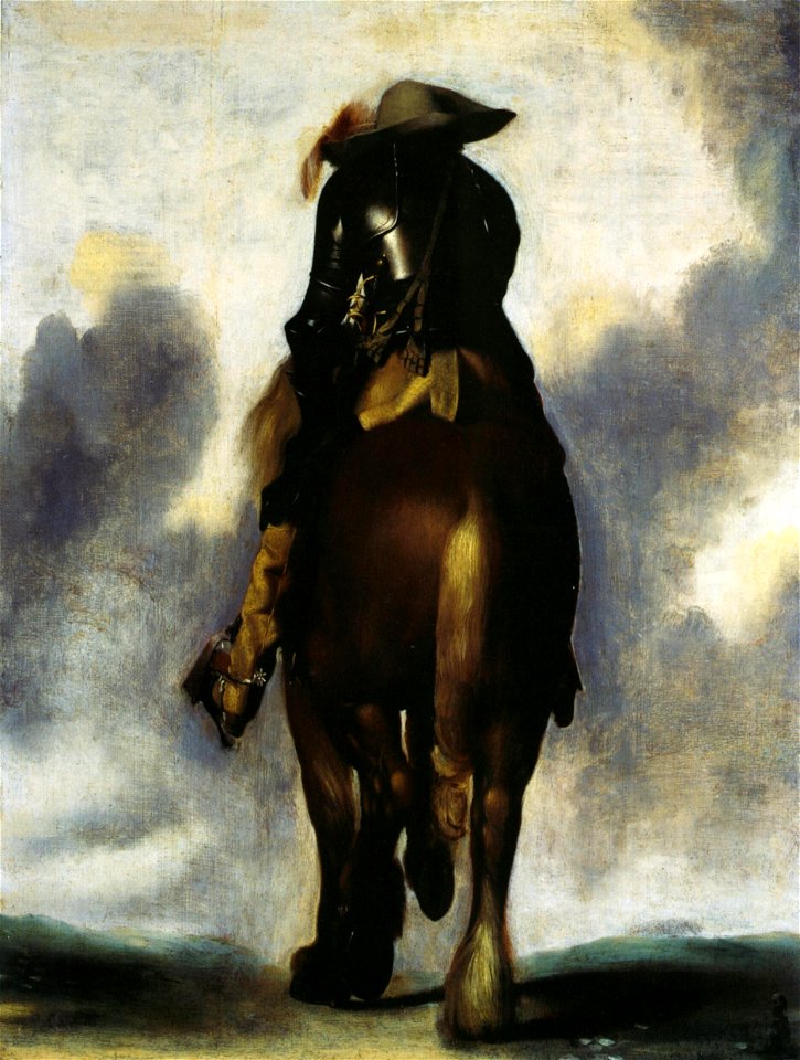 Gerard ter Borch - Man on Horseback Seen From Behind